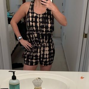 Lush Satin tie dye Romper